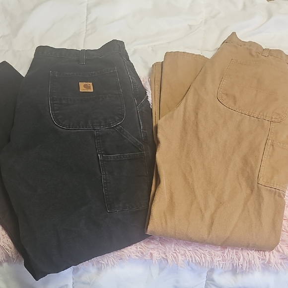 Carhartt Other - Carhartt Black and Tan Work Pants Duo
